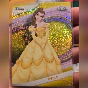 2025 Disney Topps Chrome BELLE Yellow Mini Diamonds